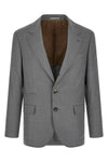 light virgin wool and silk hopsack blazer
