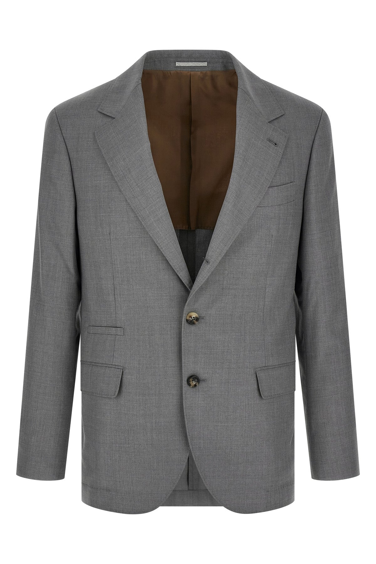 light virgin wool and silk hopsack blazer