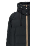 brunello cucinelli black tech taffeta down jacket redefines the codes of outerwe