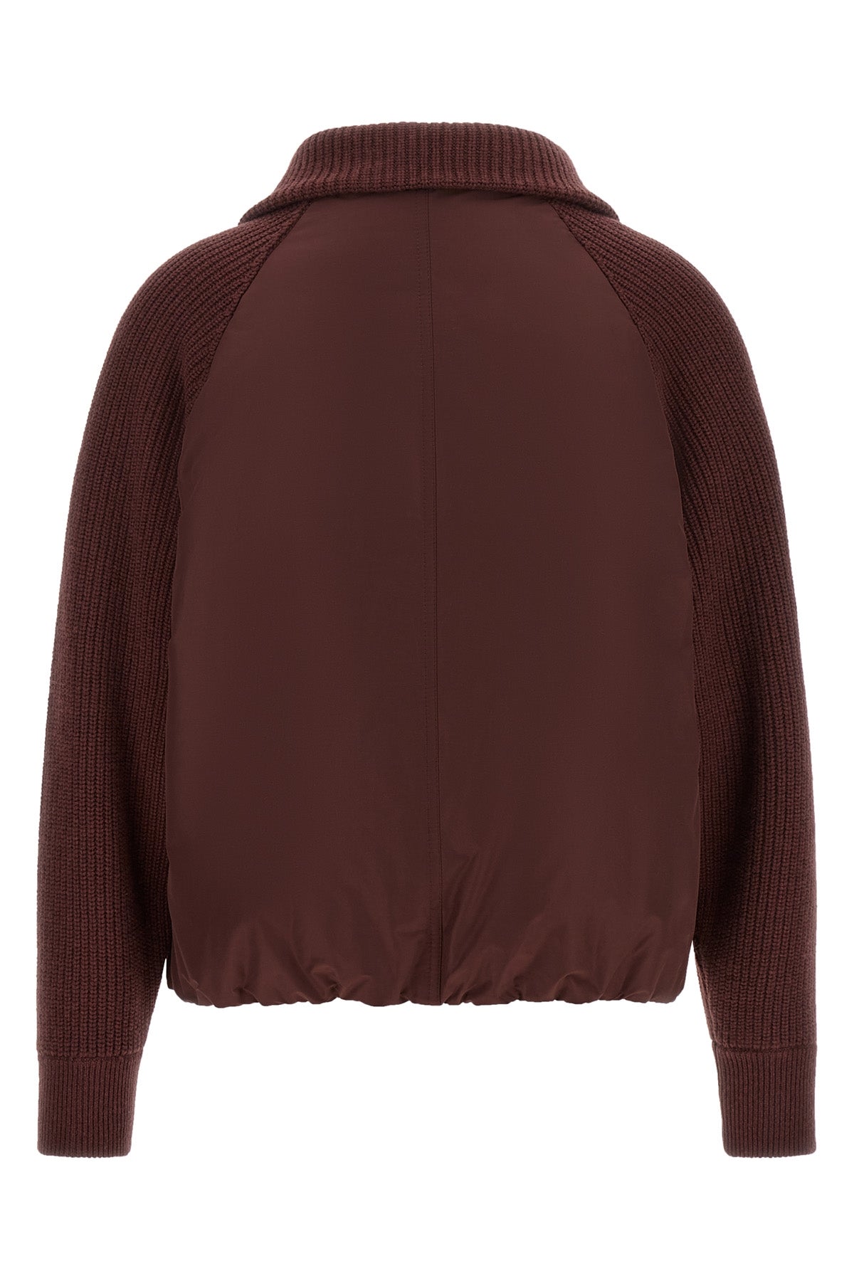 the brunello cucinelli quilt jacket in techno cotton taffeta