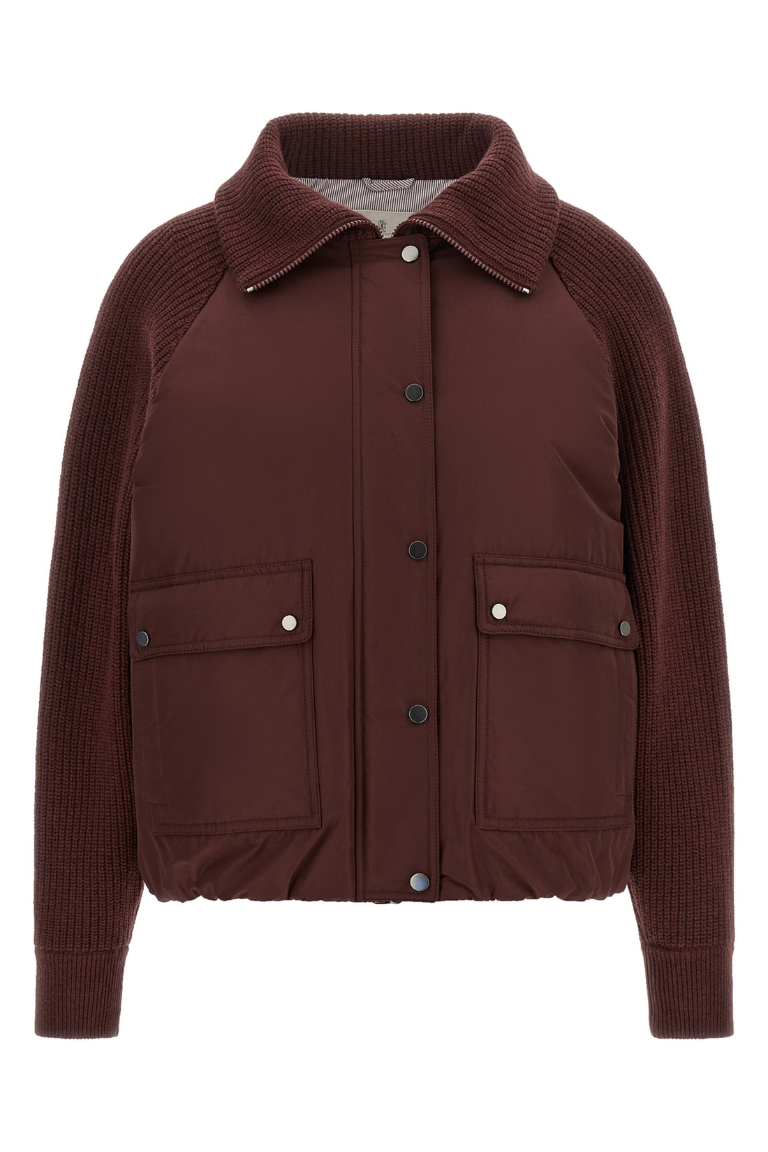 BRUNELLO CUCINELLI 40 the brunello cucinelli quilt jacket in techno cotton taffeta