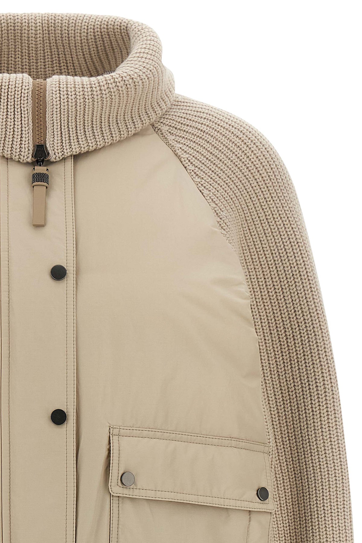 brunello cucinelli down jacket reinterprets outerwear through a sophisticated hy
