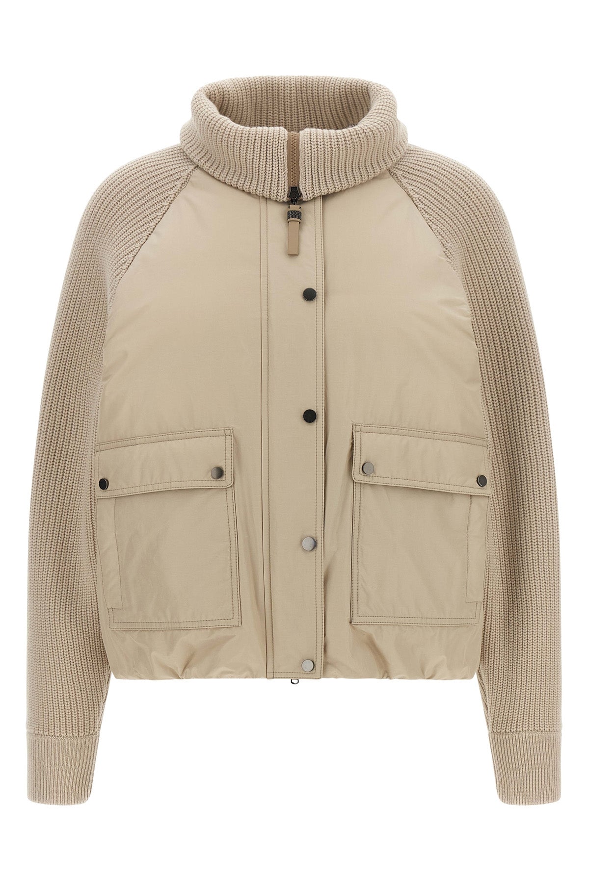 brunello cucinelli down jacket reinterprets outerwear through a sophisticated hy