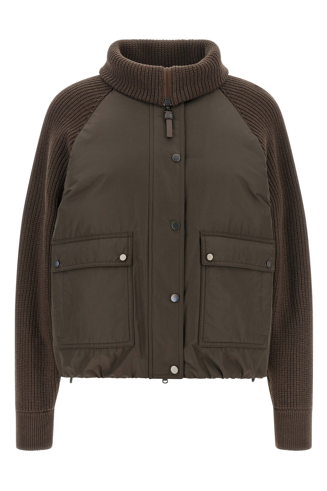 BRUNELLO CUCINELLI 38 brunello cucinelli down jacket redefines the codes of outerwear through a sophis
