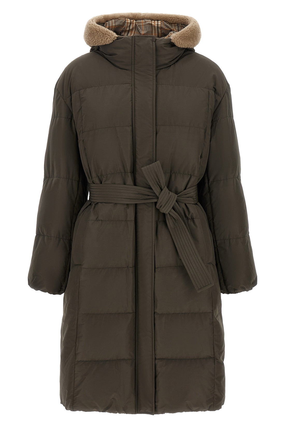 BRUNELLO CUCINELLI 42 the brunello cucinelli padded down jacket redefines the codes of outerwear throu