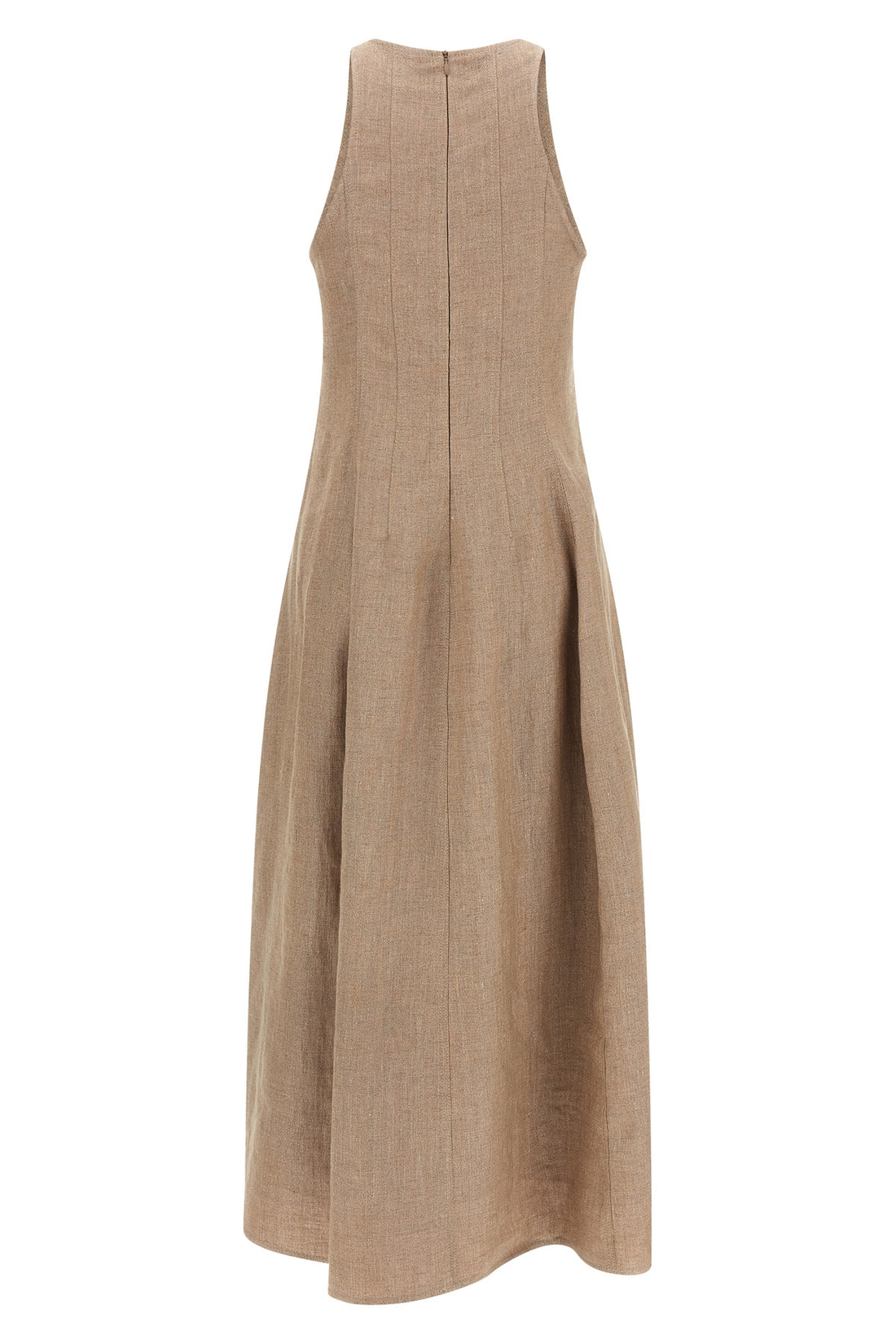 BRUNELLO CUCINELLI L long dress in linen sparkling twill woven