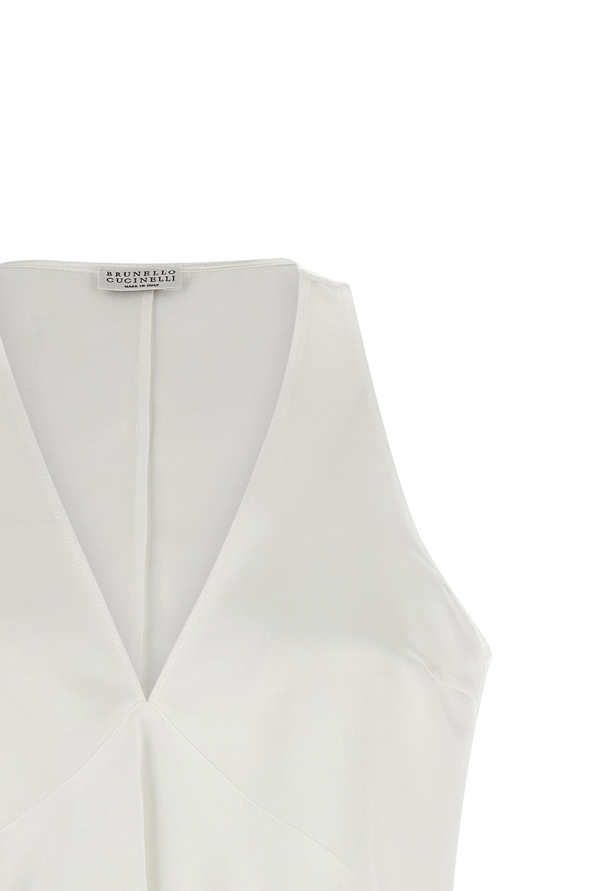 the brunello cucinelli top defines essential elegance through a fluid and decons