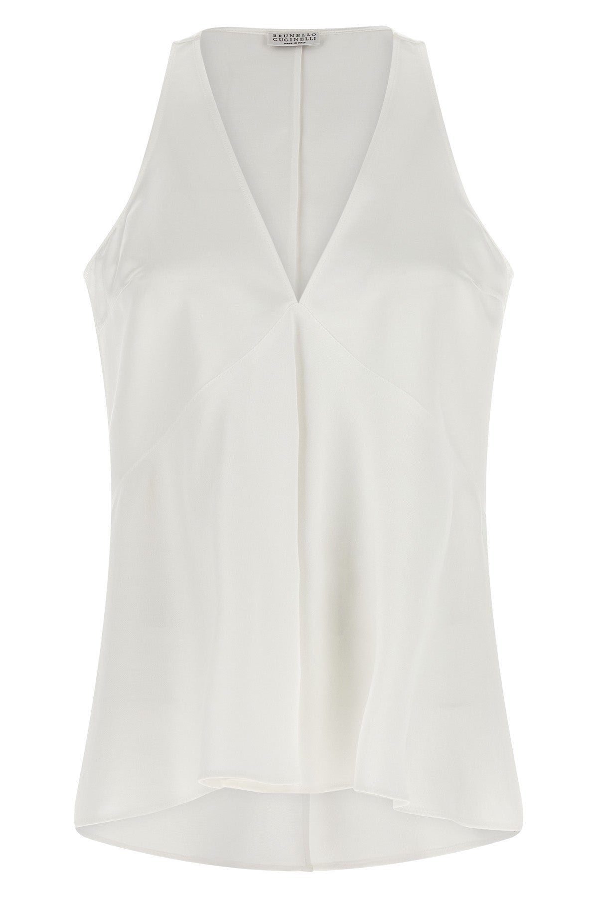 the brunello cucinelli top defines essential elegance through a fluid and decons