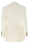 double-breasted viscose blend blazer