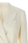 double-breasted viscose blend blazer