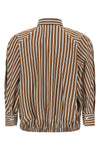 shadow striped cotton poplin shirt