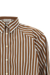 shadow striped cotton poplin shirt