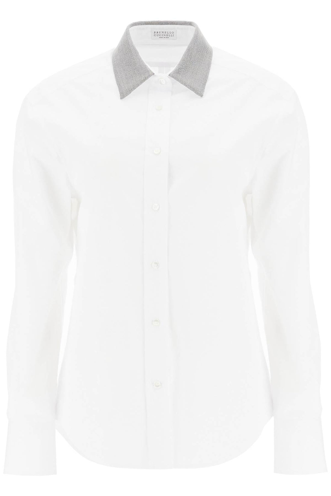 &quot;shirt with beaded collar