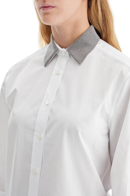 &quot;shirt with beaded collar