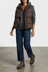 lightweight stretch cotton mélange hoodie