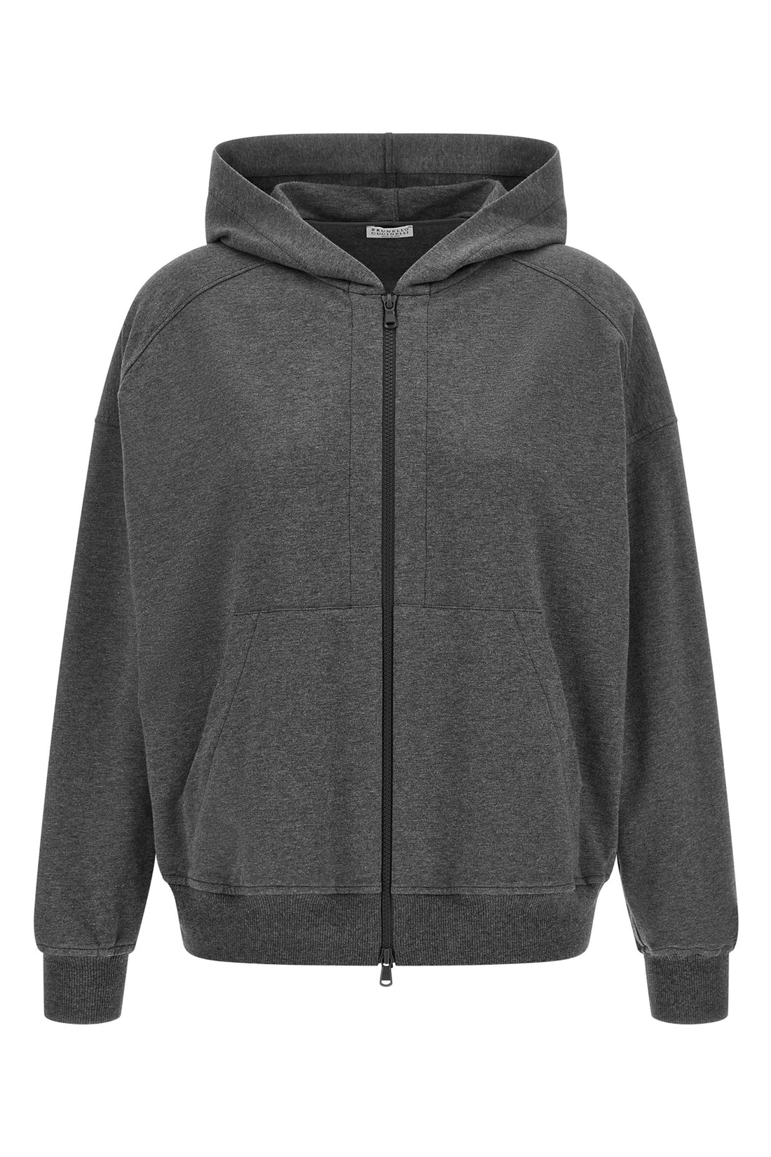 BRUNELLO CUCINELLI L lightweight stretch cotton mélange hoodie