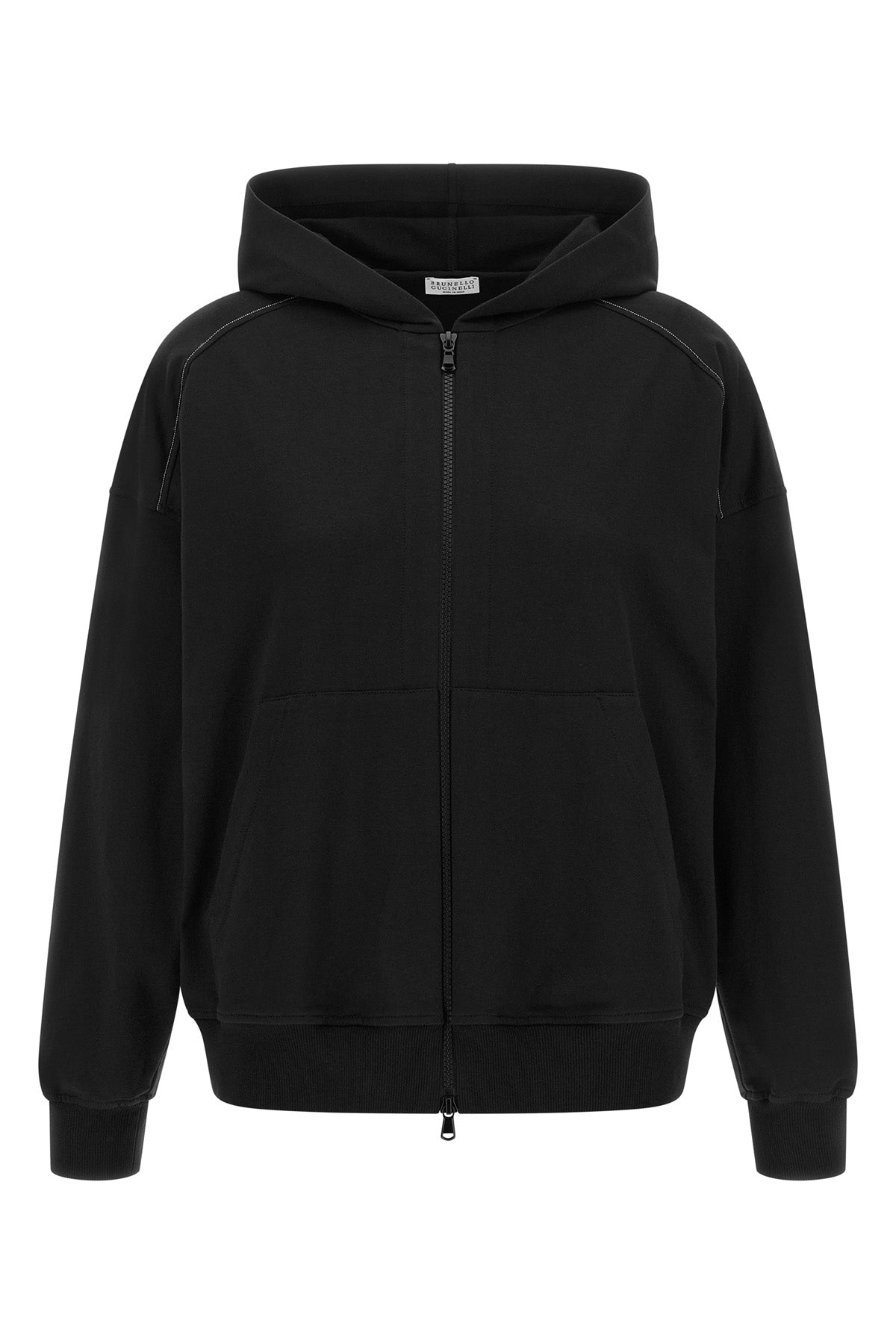 lightweight stretch cotton hoodie
