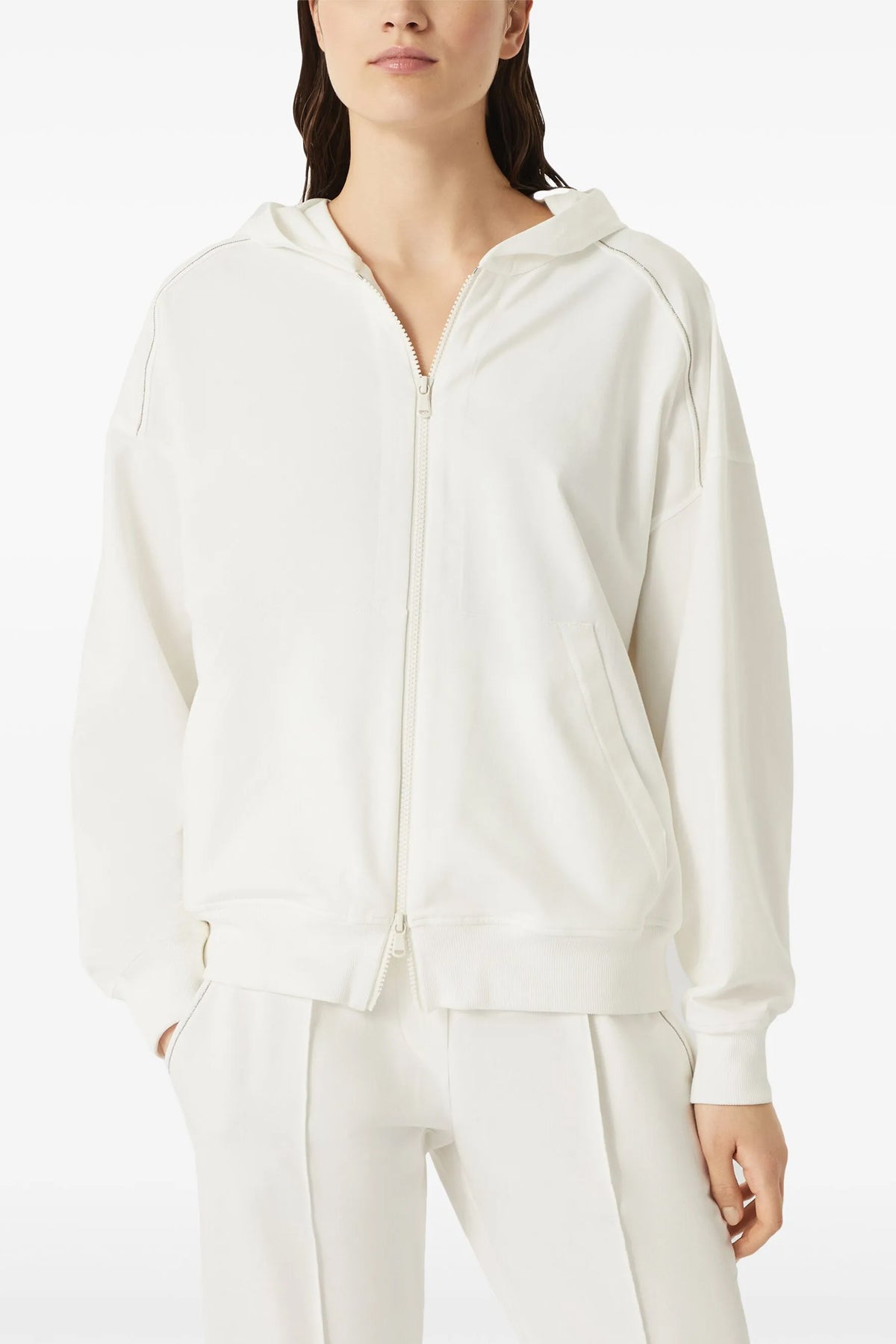 gauze cotton hoodie