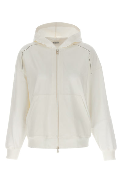 gauze cotton hoodie