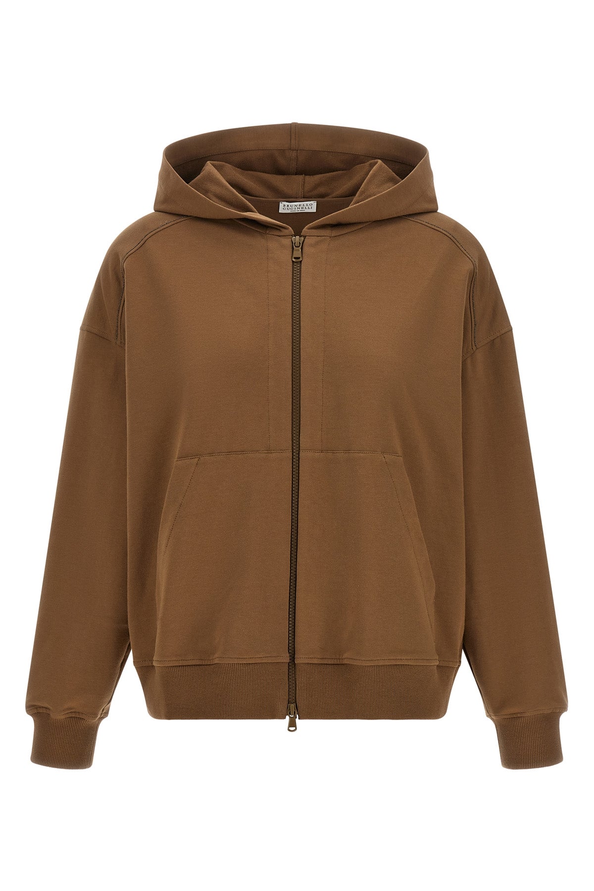 lightweight stretch cotton hoodie