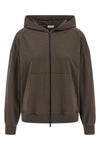 hoodie in brushed cotton