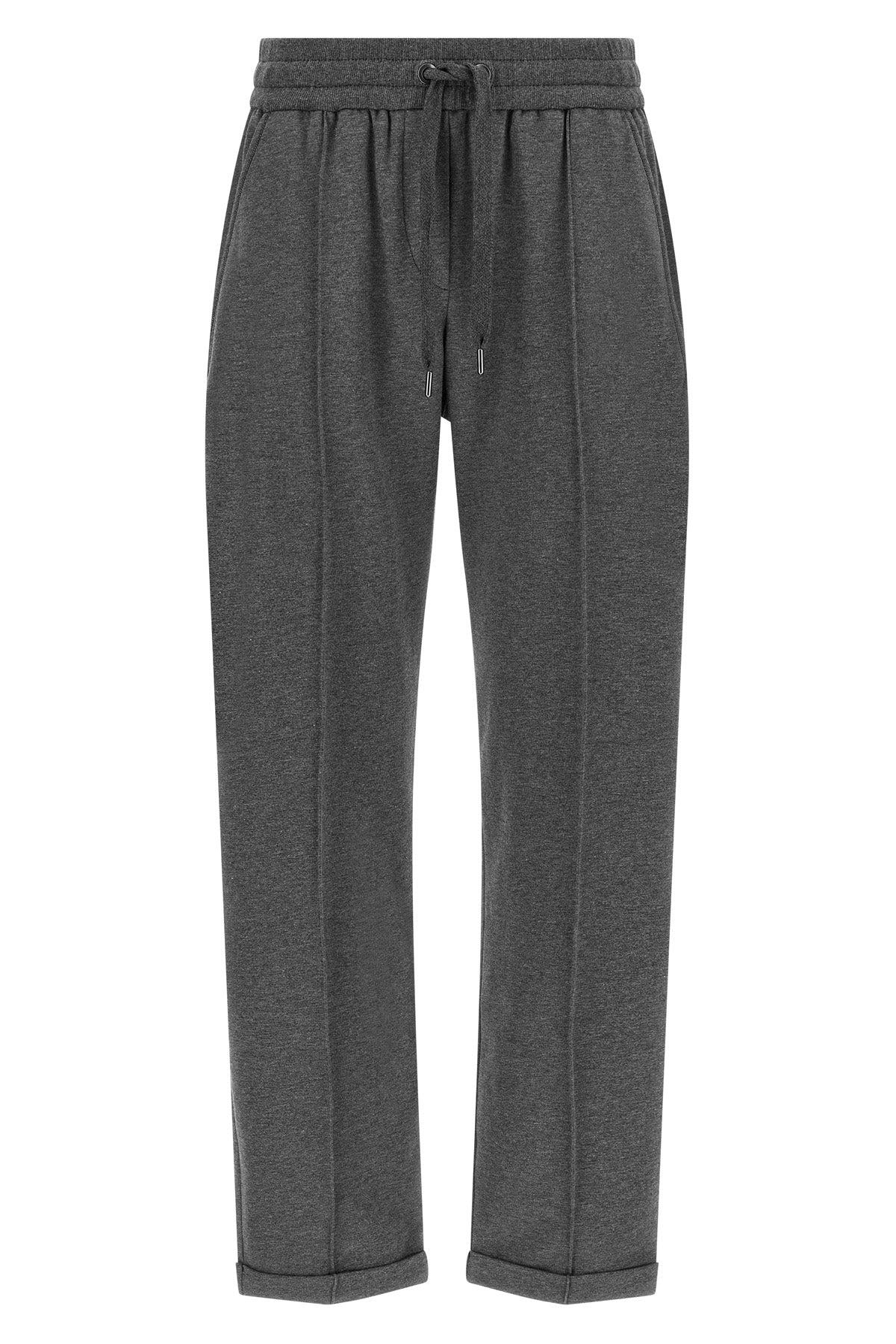 track joggers in light stretch cotton sweatshirt