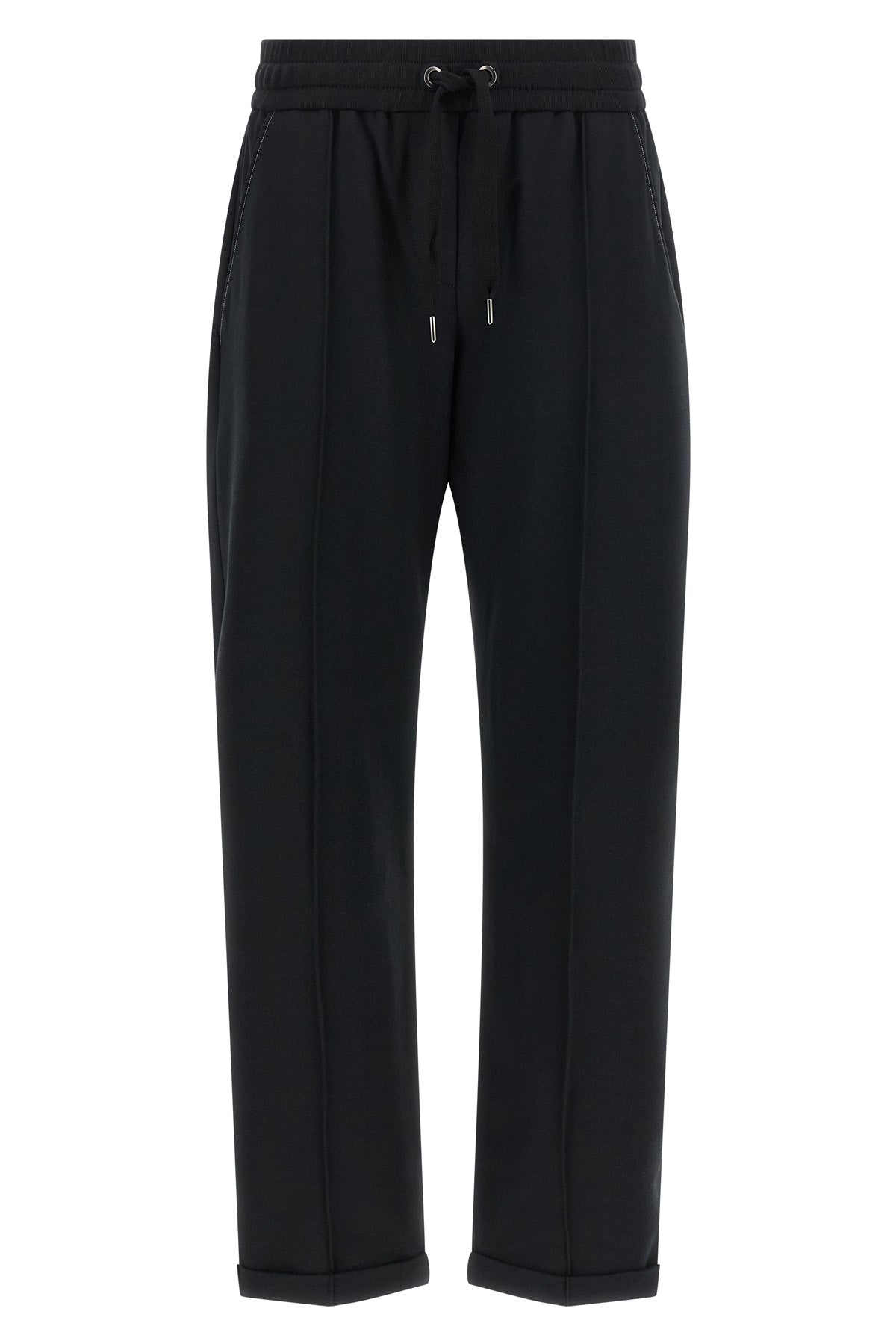 track joggers in light stretch cotton sweatshirt