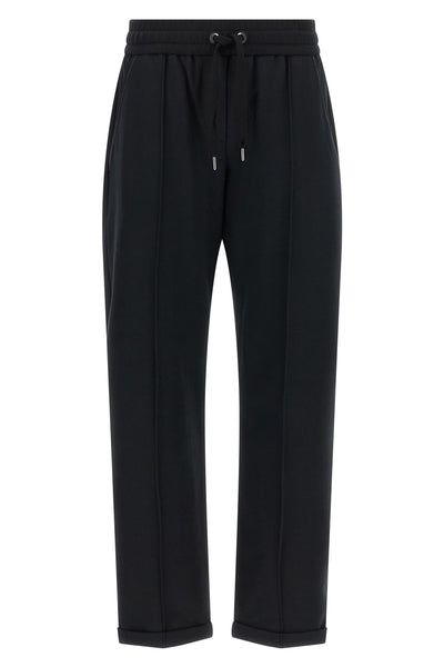 track joggers in light stretch cotton sweatshirt