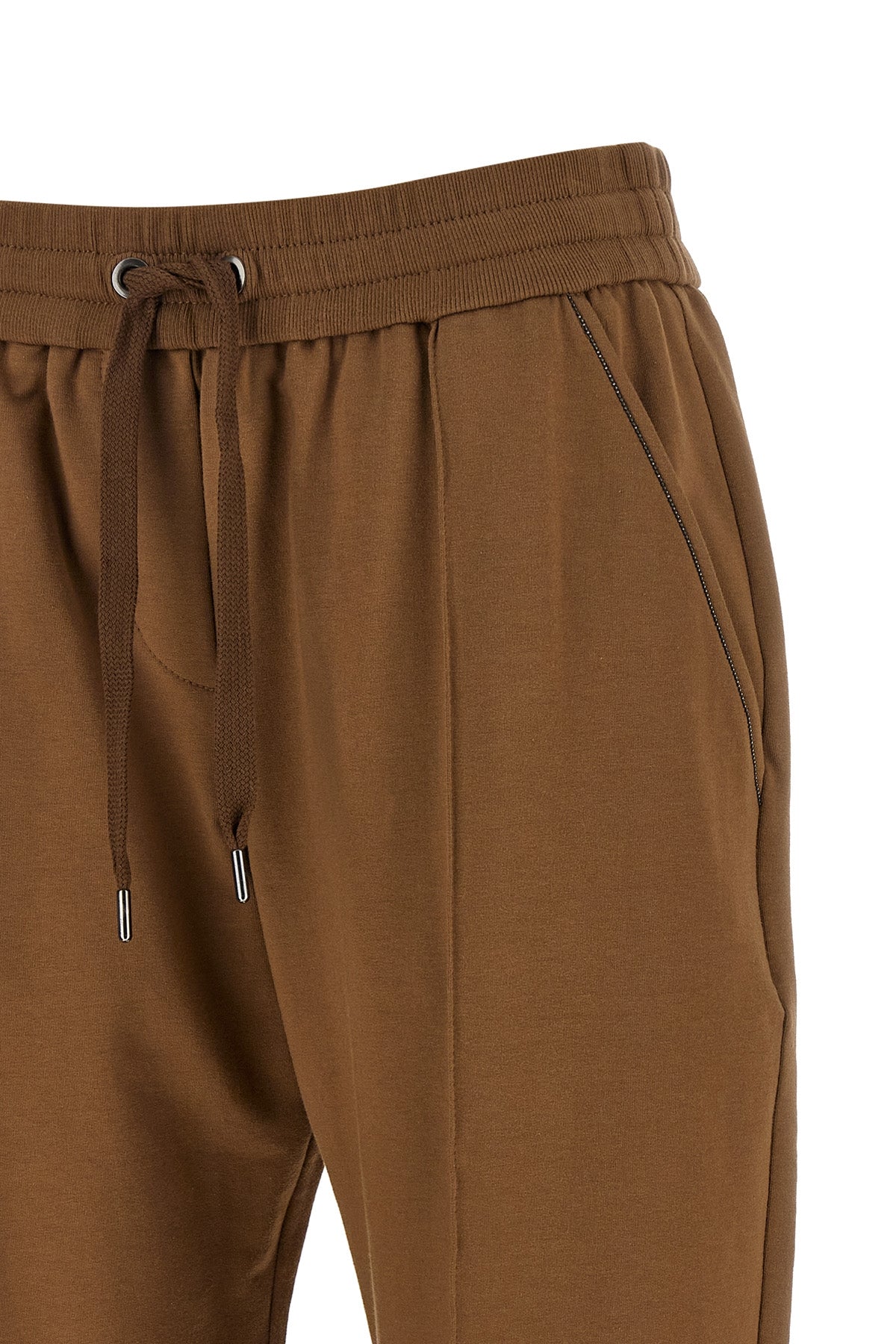 track joggers in light stretch cotton sweatshirt