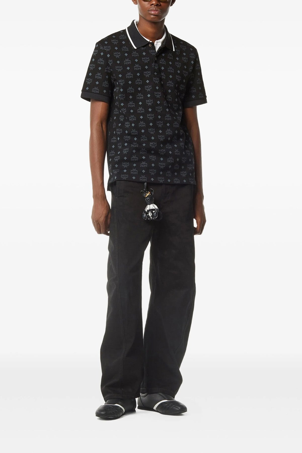 cotton jacquard polo shirt
