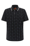 cotton jacquard polo shirt