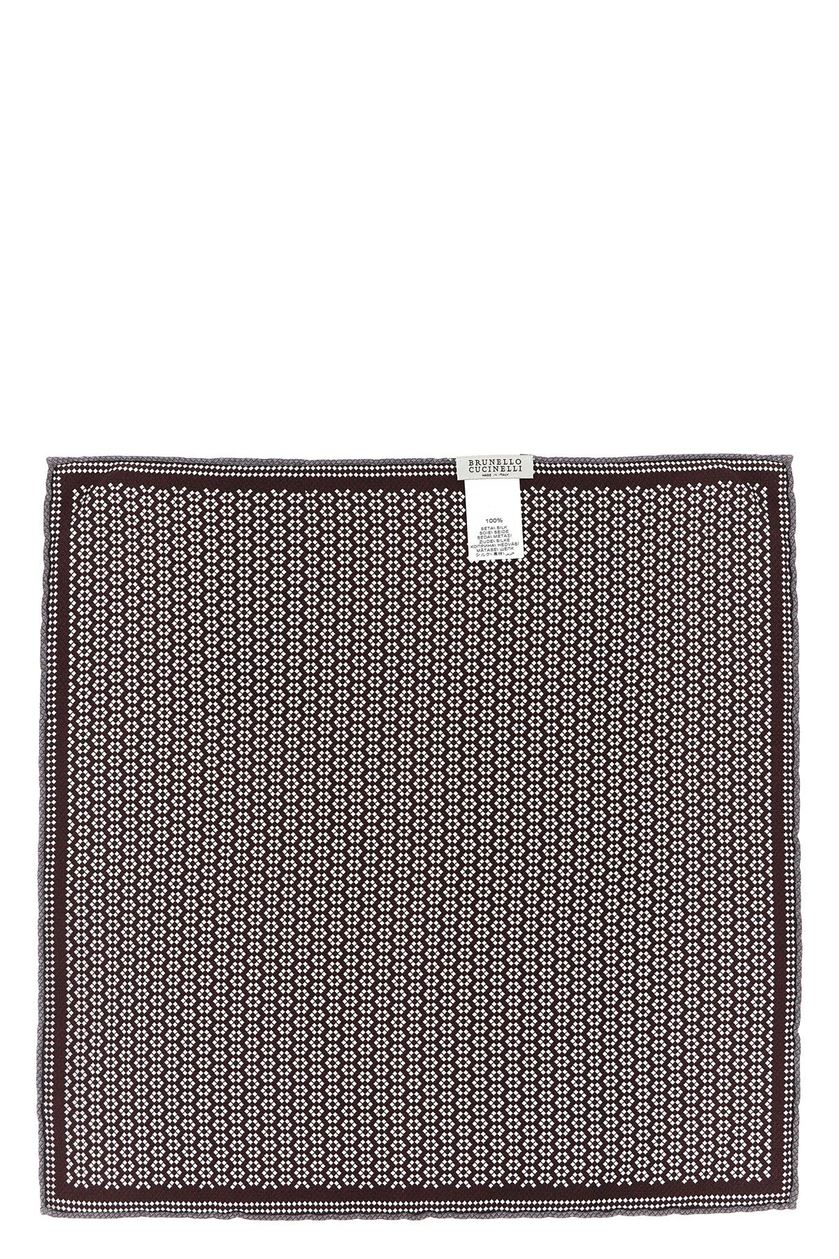 brunello cucinellis double-sided pocket square in silk