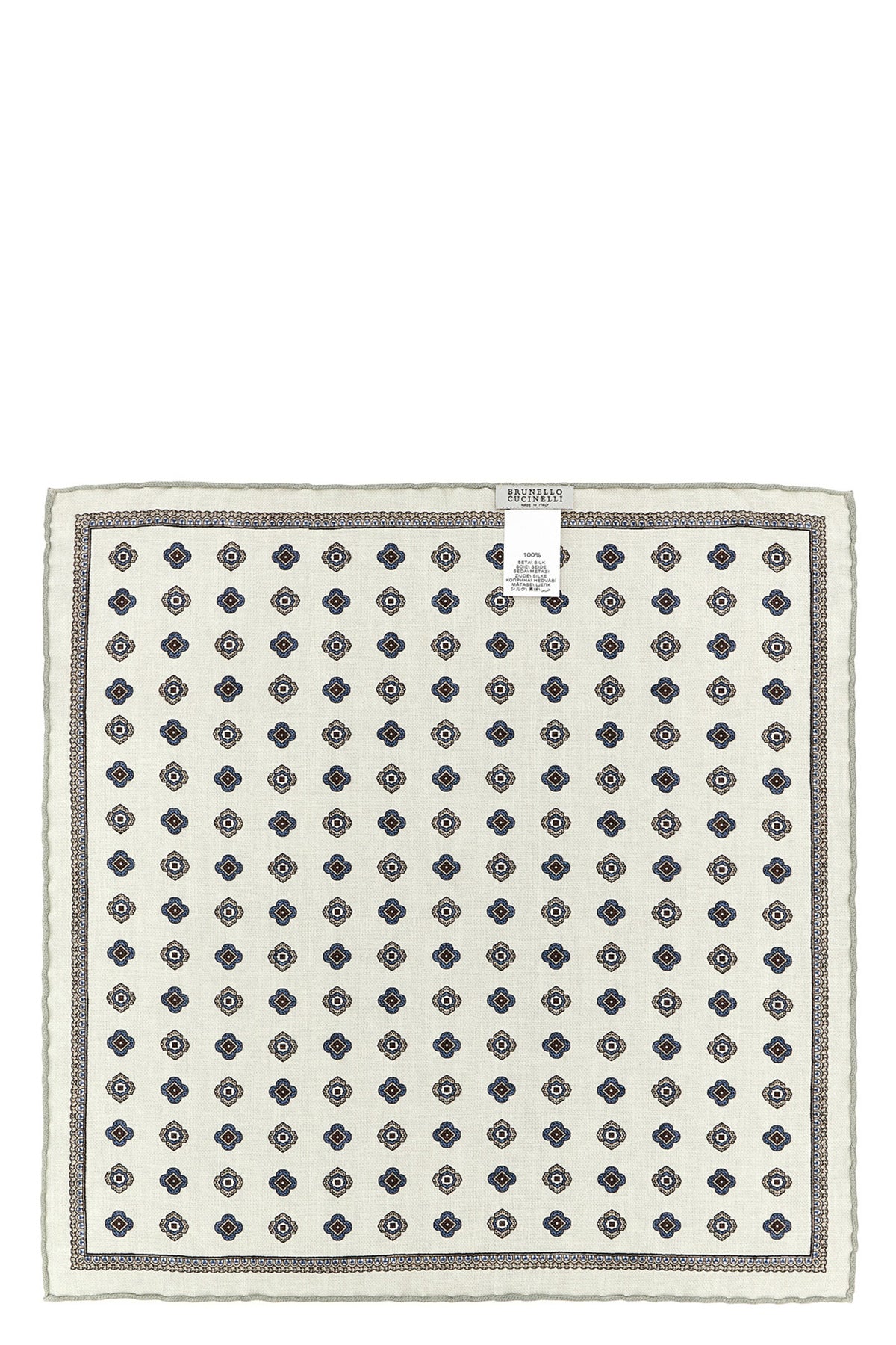the brunello cucinelli double-face pocket square