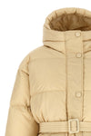 michlin quilted nylon powder down jacket