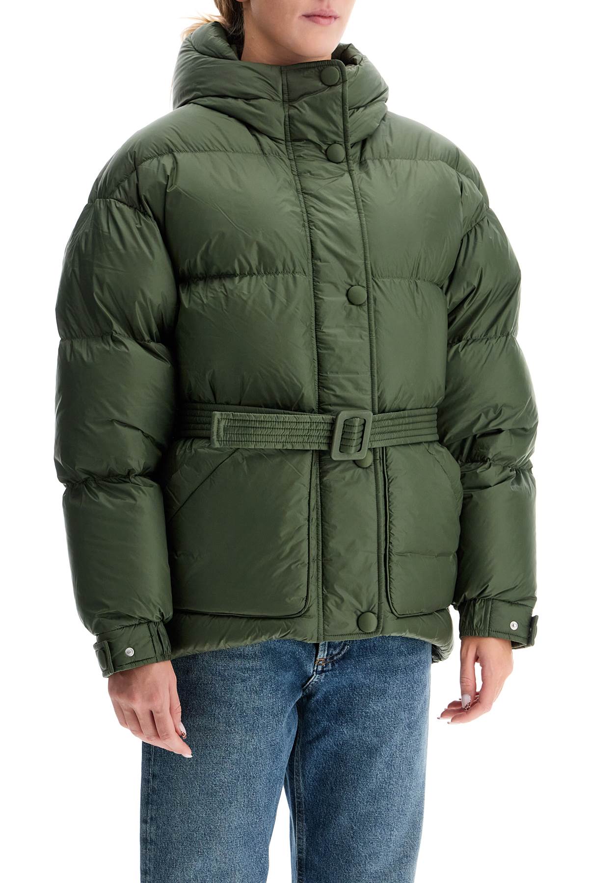 michlin belted down jacket