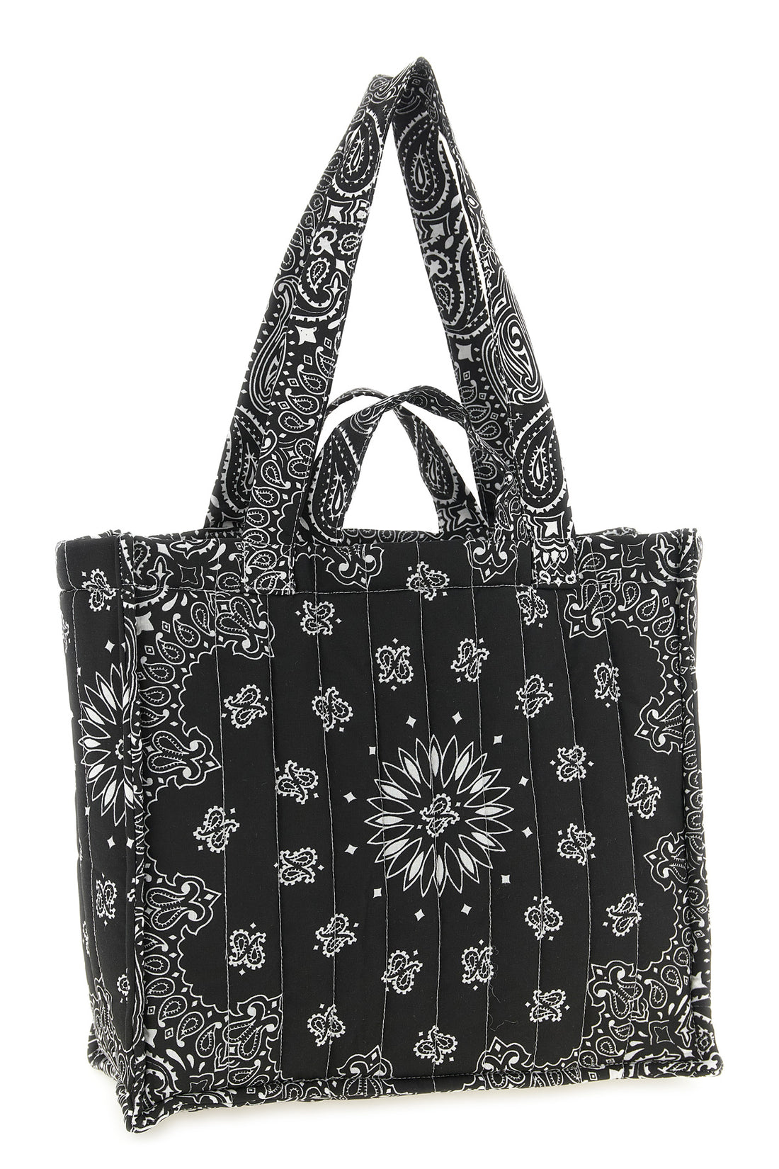 CALL IT BY YOUR NAME OS medium cabas quilted and padded cotton shopping bag