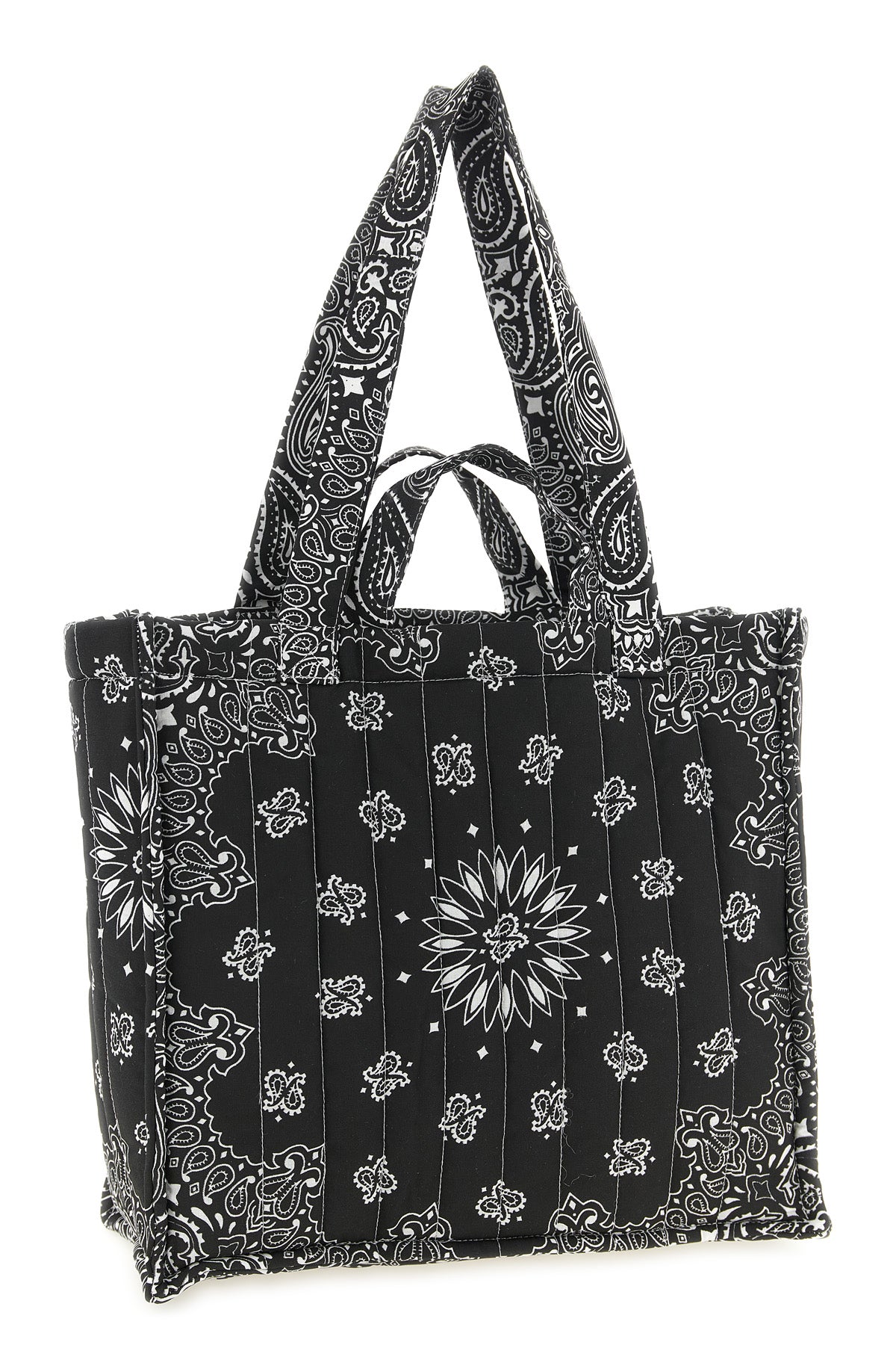 medium cabas quilted and padded cotton shopping bag