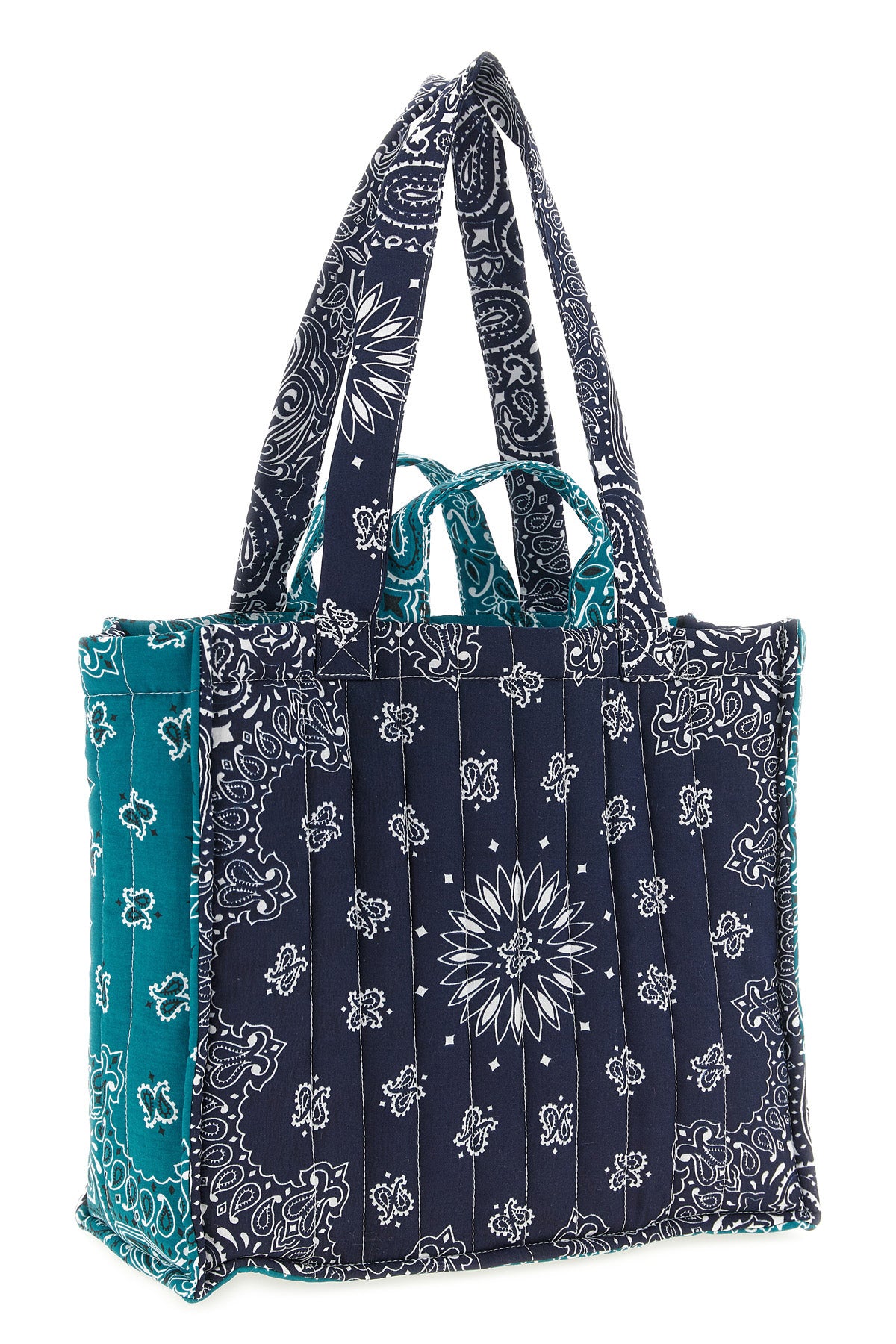 medium cabas quilted and padded cotton shopping bag