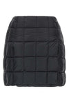 mini plahta quilted nylon skirt