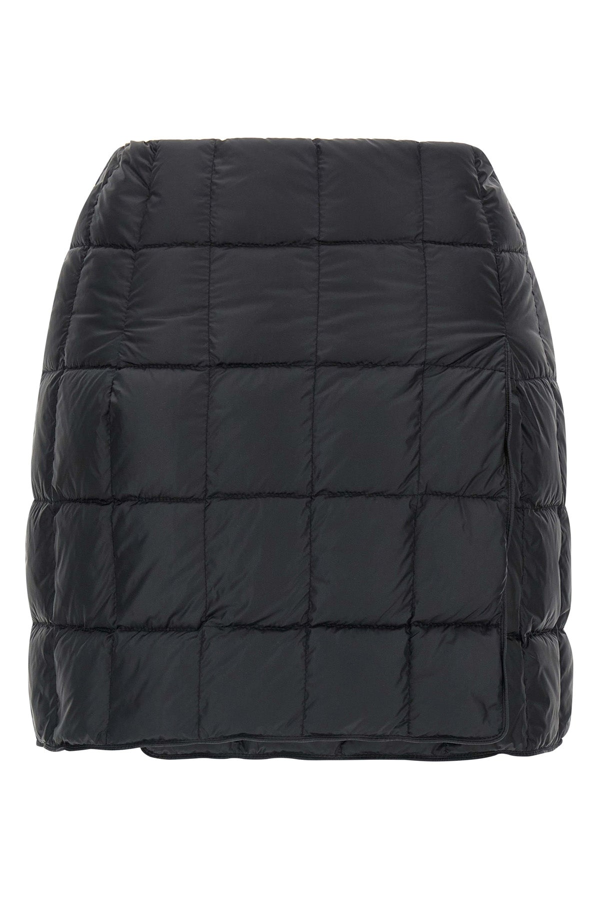mini plahta quilted nylon skirt
