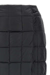 mini plahta quilted nylon skirt