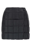 mini plahta quilted nylon skirt