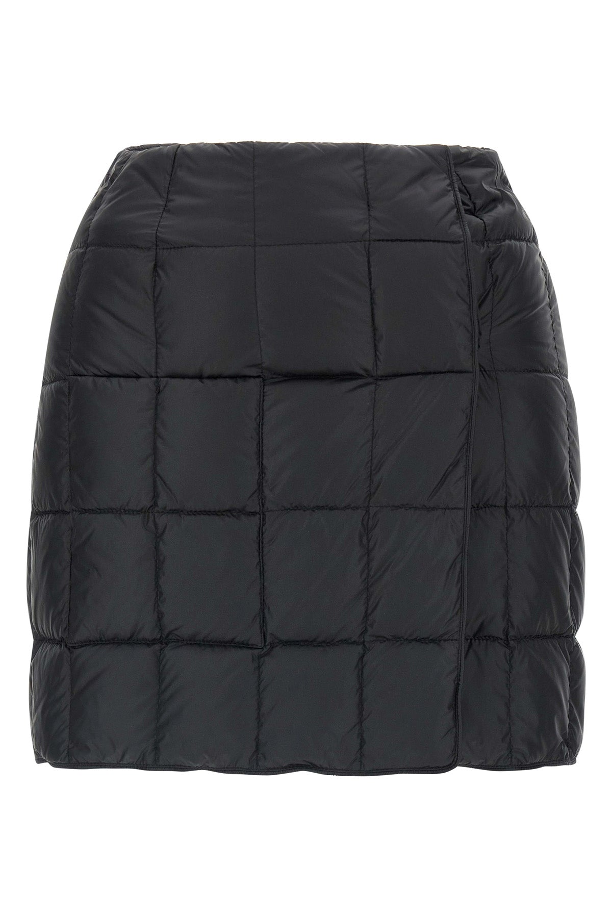 mini plahta quilted nylon skirt