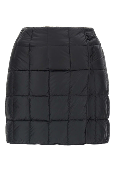 mini plahta quilted nylon skirt