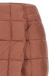 mini plahta quilted nylon skirt