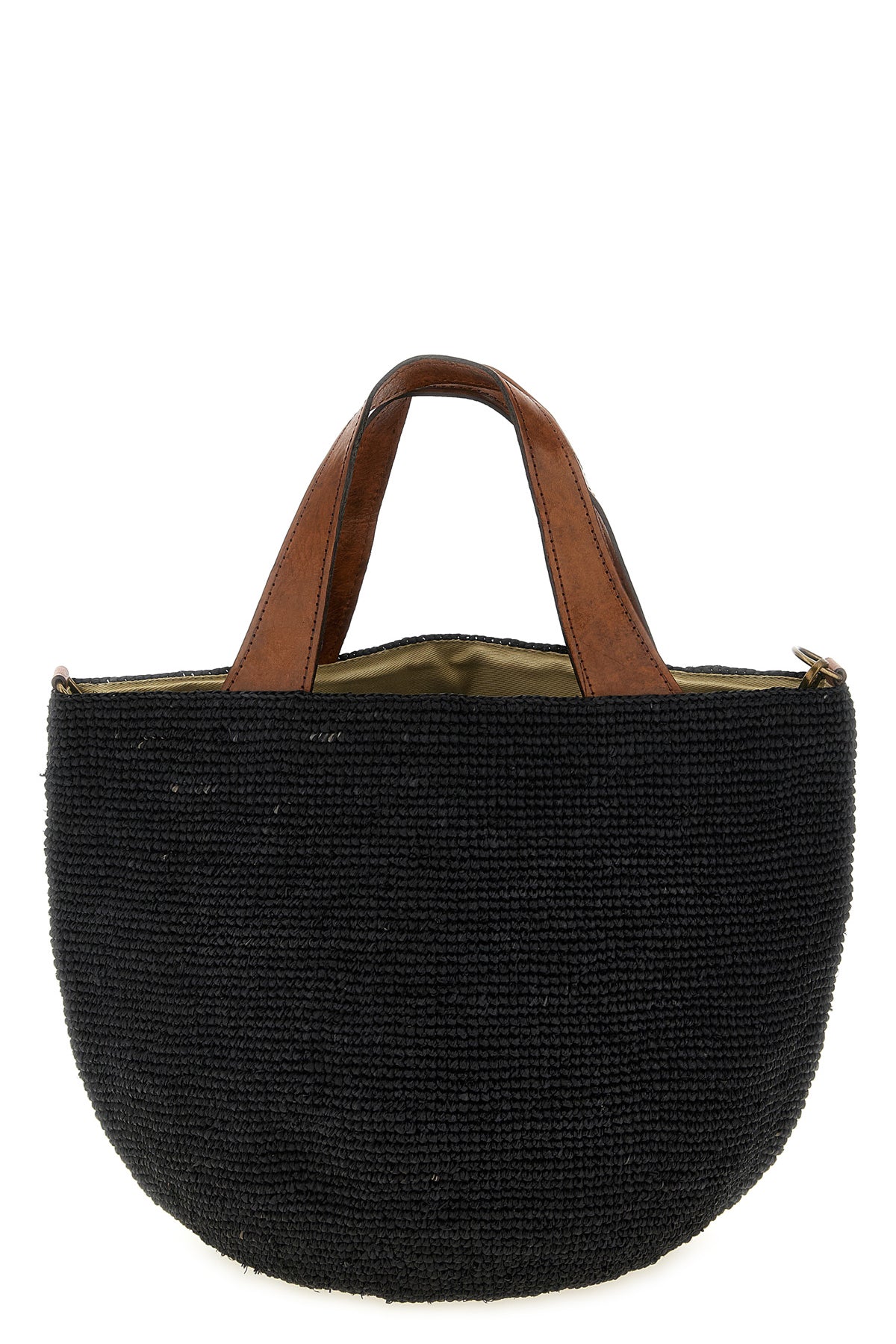 mirozy crocheted raffia handbag