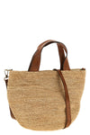 mirozy crocheted raffia handbag