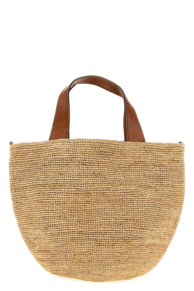 mirozy crocheted raffia handbag