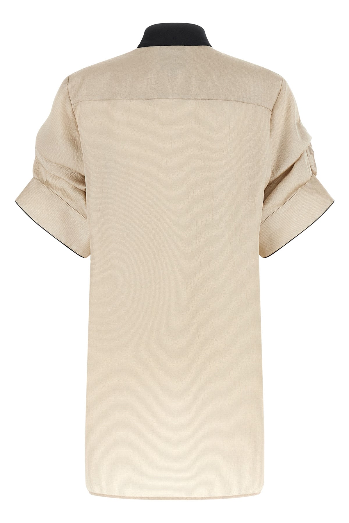berta shirt in crinkled satin-effect fabric