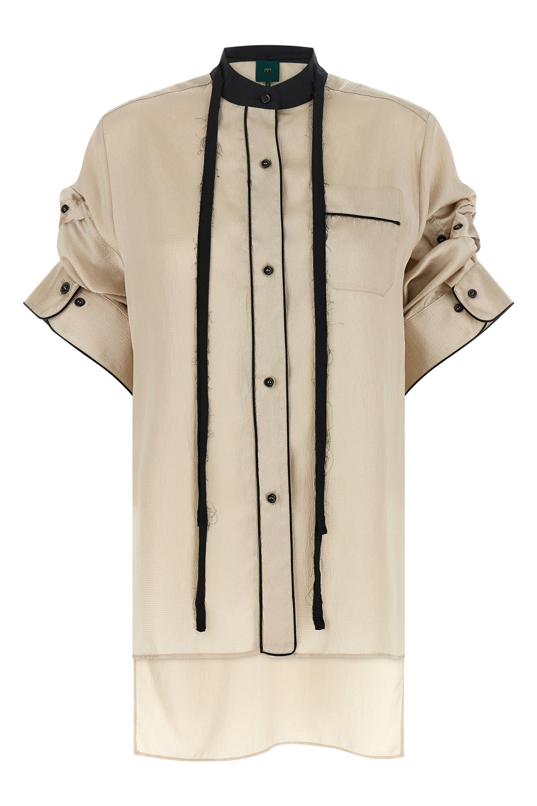 MAISON JEJIA 40 berta shirt in crinkled satin-effect fabric